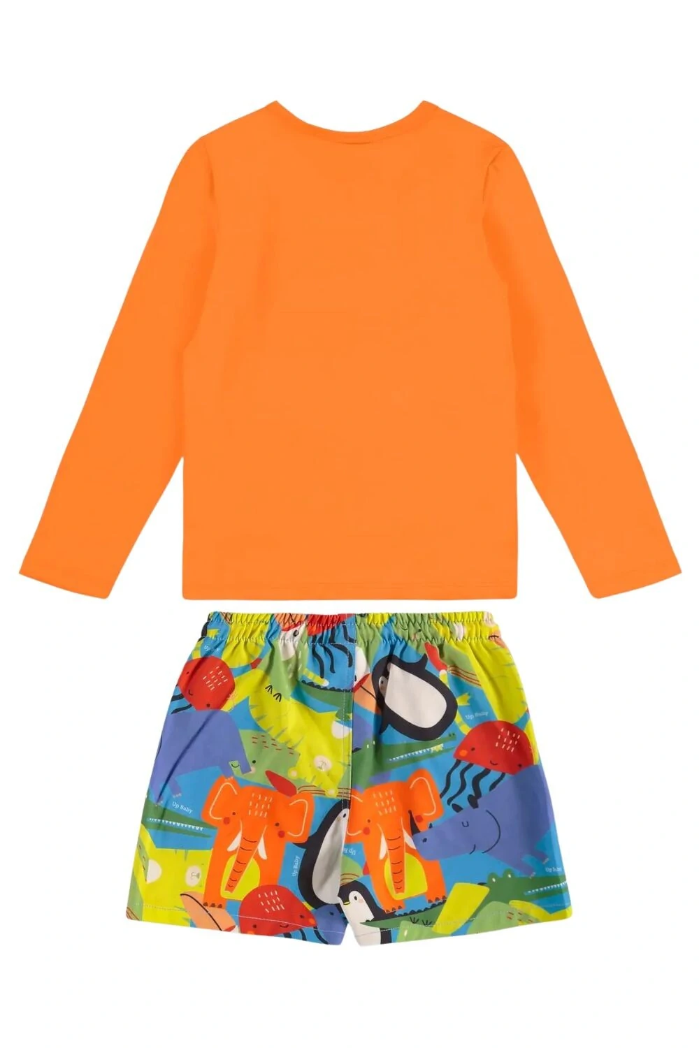 FotoConjunto camiseta malha uv fps+50 e short microfibra Up Baby