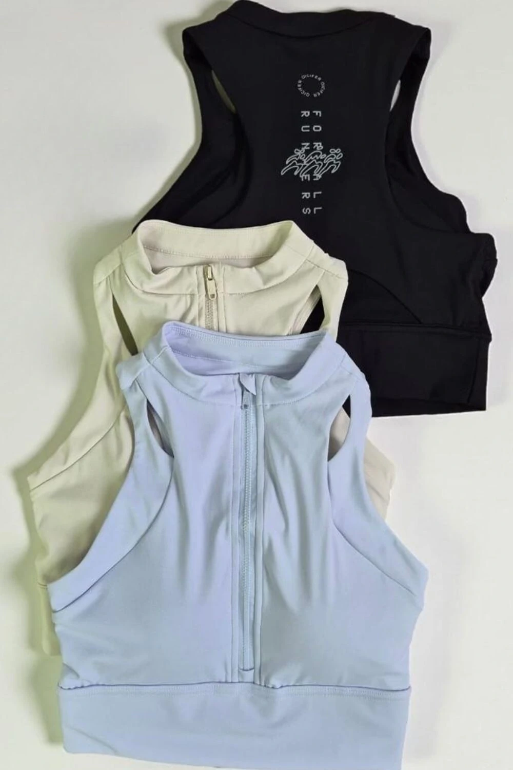 FotoTop em poliamida fitness com zíper Kwi