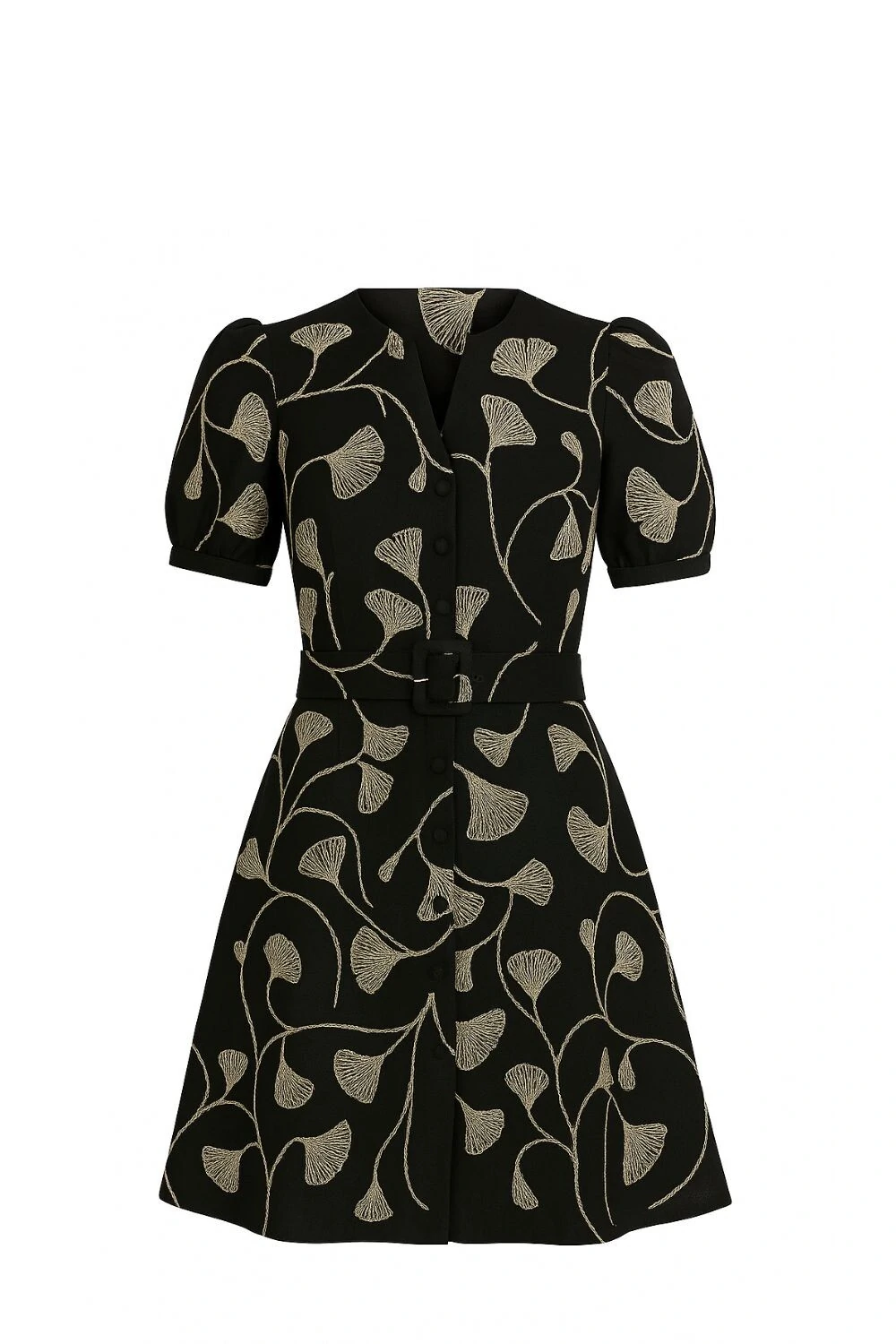 FotoVestido curto bordado mg balonê Kwi