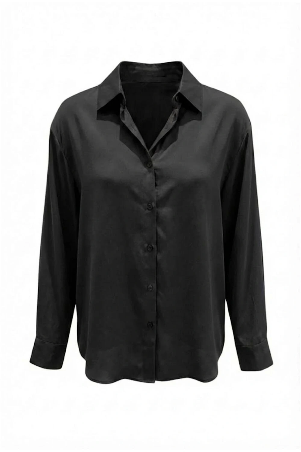 FotoCamisa feminina manga longa em lyocell Kwi