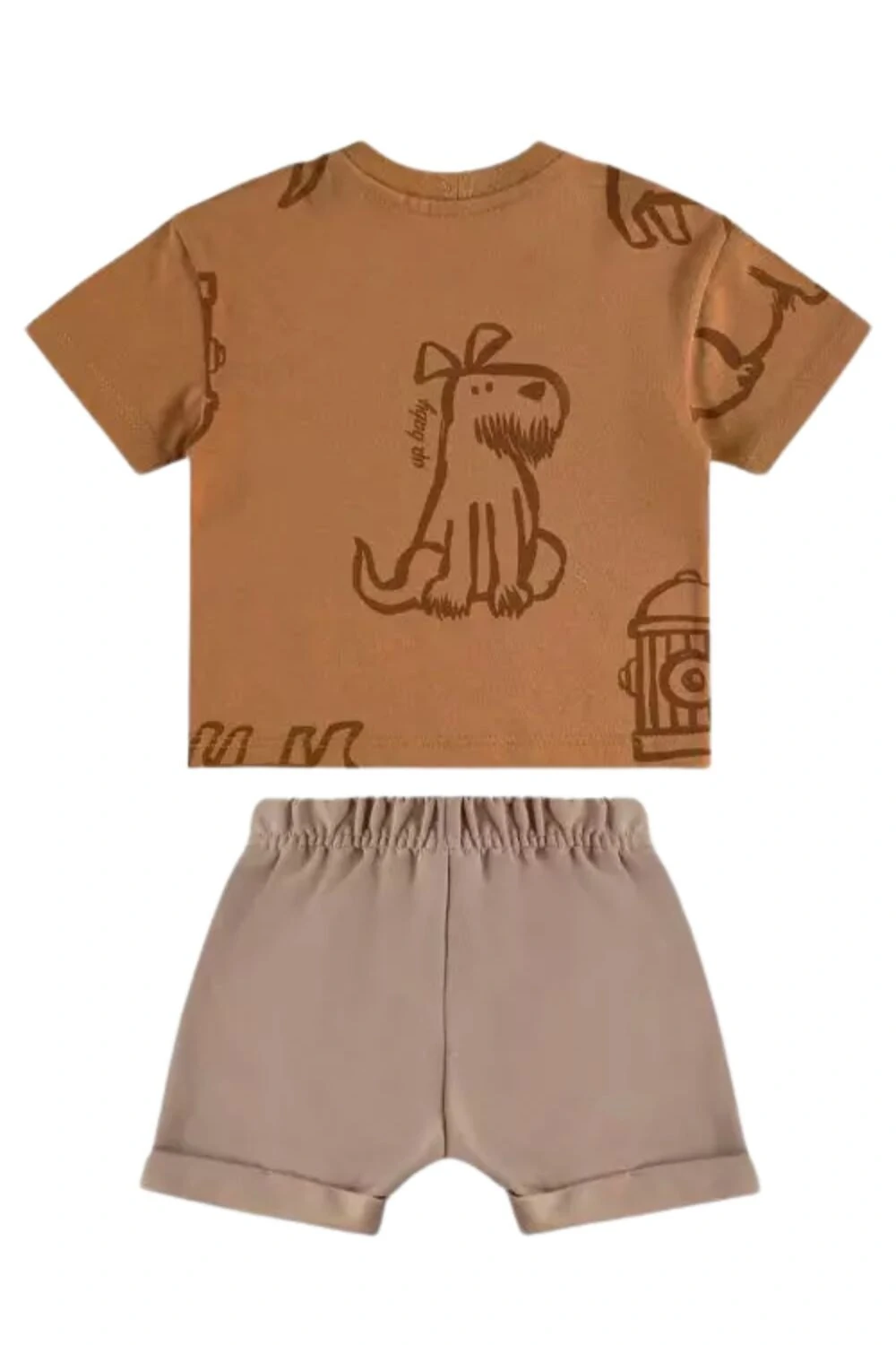 FotoConjunto camiseta malha e bermuda moletom Up Baby