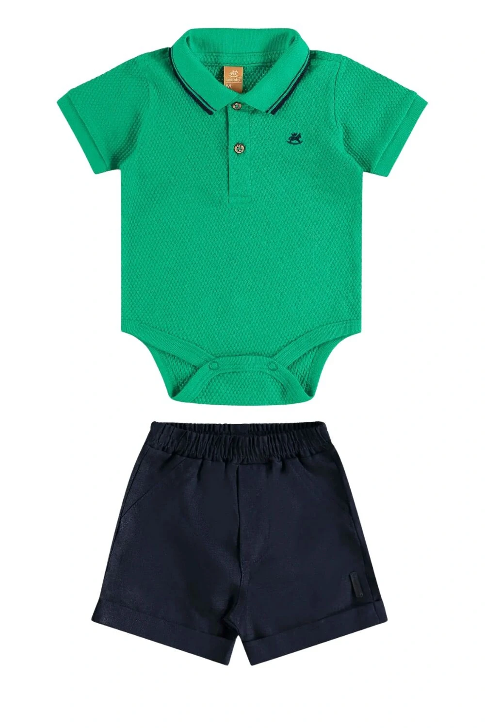 FotoConjunto body piquet e bertmuda linho Up Baby