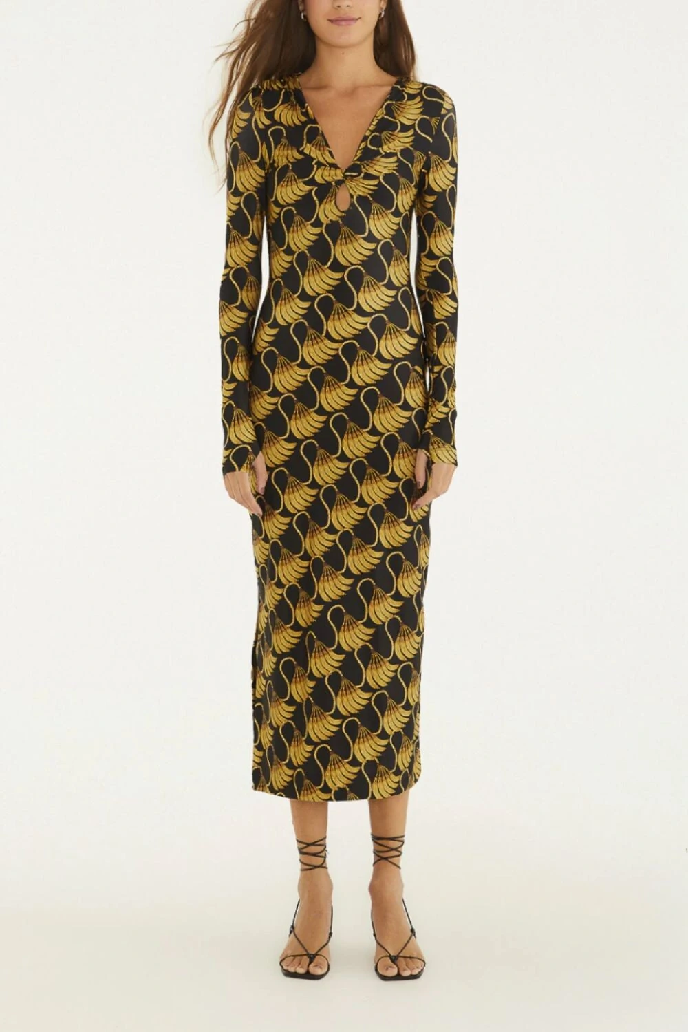 FotoVestido midi banana tassel mini Farm