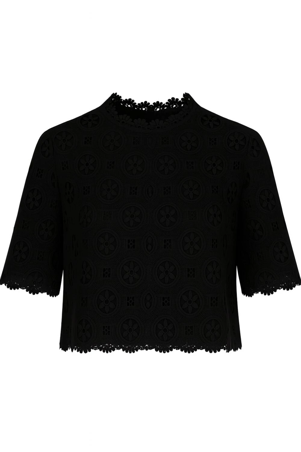 FotoBlusa em renda guipir Kwi