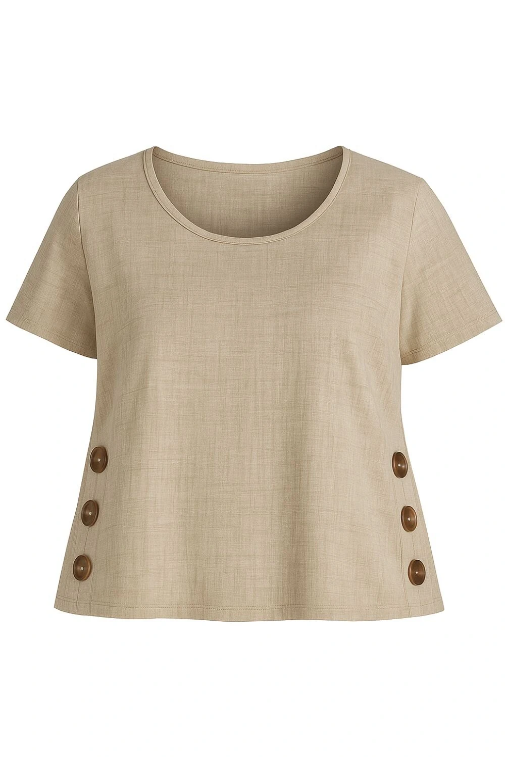 FotoBlusa c/ botões lateral Kwi
