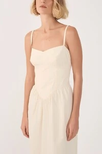 Vestido cropped algodão estruturado Dress to