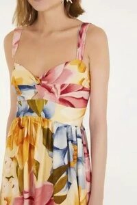 Vestido curto floral rebeca Farm