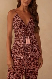 Blusa recortes estampa margaridas rosa Dress to