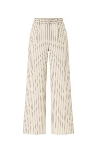 Calça alfaiataria pantalona listrada Kwi