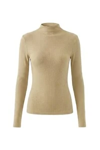 Blusa feminina ml gola alta em malha Kwi