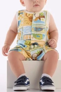 Macaquinho em meia malha Três e Já