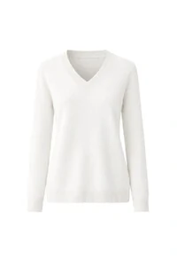 Suéter feminino retilínea básica com decote V Kwi