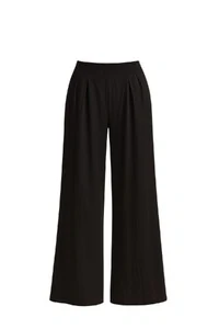 Calça pantalona com pregas feminina Kwi