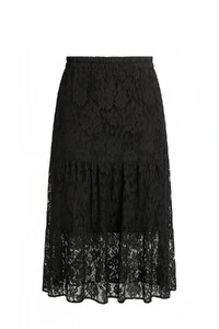 Saia longa em renda floral Kwi