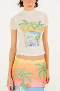 Blusa tule paisagem solar Farm