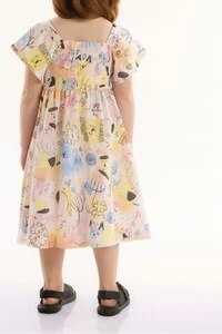 Vestido sem manga em viscolinho Três E Já
