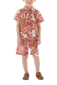 Conjunto camisa e bermuda estampa digital Up Baby