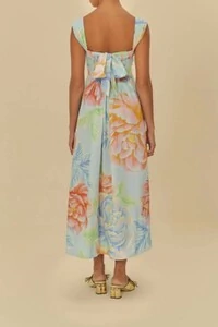 Vestido cropped floral sofia Farm