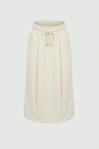 Saia midi de moletom neoprene Kwi