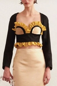 Top lila manga longa Lo de Lui