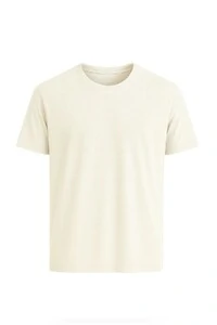 Camiseta masculina básica em malha gola careca Kwi