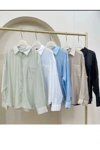 Camisa tencel com bolso Kwi