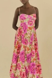 Vestido longo balone izabel Farm