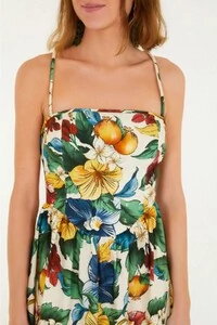 Vestido longo tropicalzinho Farm