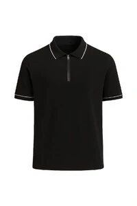 Polo masculina com zíper Kwi