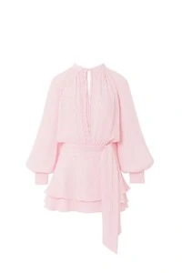 Vestido curto manga longa Kwi