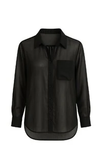 Camisa com transparência Kwi