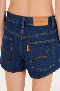 Short saia jeans curva Farm