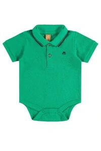 Conjunto body piquet e bertmuda linho Up Baby