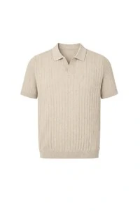 Polo masculina em retilinea texturizada Kwi