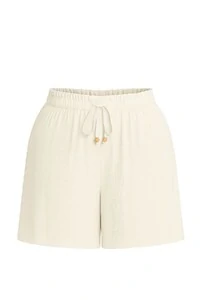Short feminino plus size com amarração Kwi