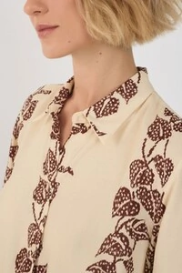 Camisa cambraia estampa inspira Dress to