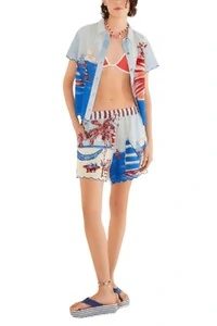 Short festone diario de verão Farm