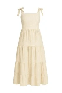 Vestido midi listrado Kwi