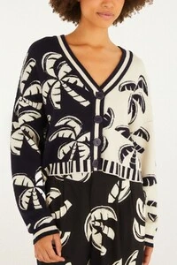 Cardigan curto tricot coqueirada Farm