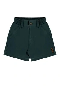 Conjunto body camisa tecido e bermuda sarja Up Baby