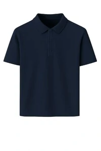Camiseta polo masculina com botões de pressão Kwi