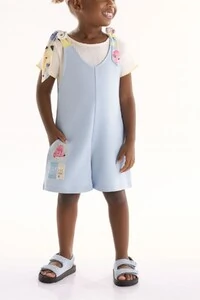 Conjunto blusa ribana macaquinho em moletom Três E Já