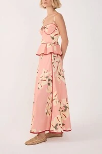 Saia cropped tricoline estampa antúrio Dress to