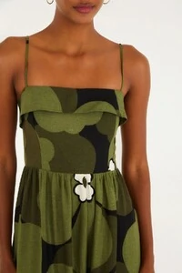 Vestido alcinhas flor bela Farm