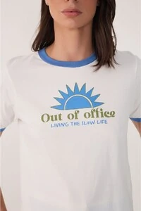 T-shirt silk out of office Dress to