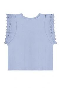 Blusa manga curta em meia malha Up Baby