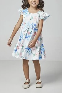 Vestido infantil rodado Luluzinha