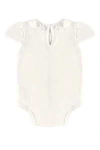 Body manga curta em suedine Up Baby