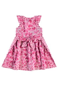 Vestido corações manga curta Up Baby