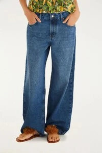 Calça jeans wide faver Farm